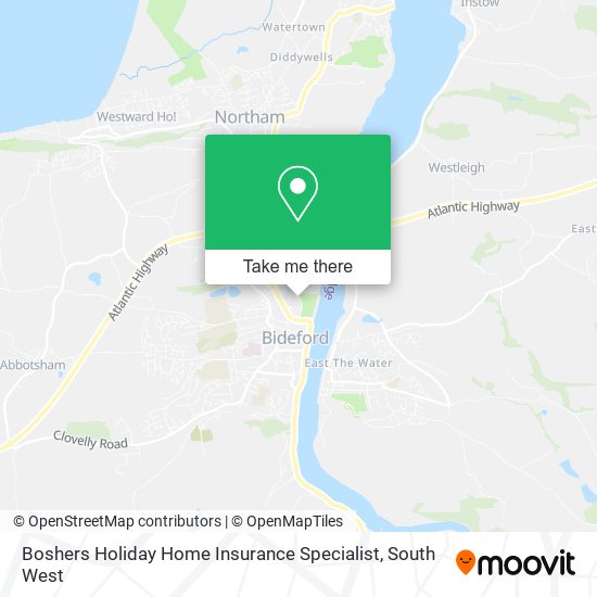 Boshers Holiday Home Insurance Specialist map