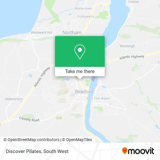 Discover Pilates map