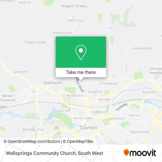 Wellsprings Community Church map