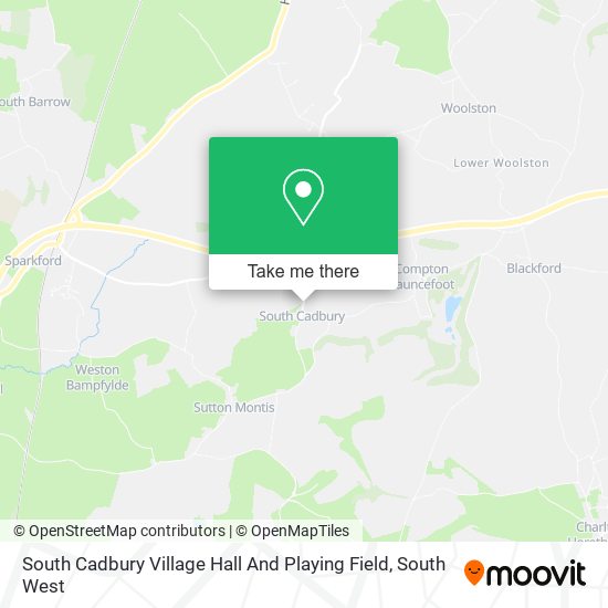 South Cadbury Village Hall And Playing Field map
