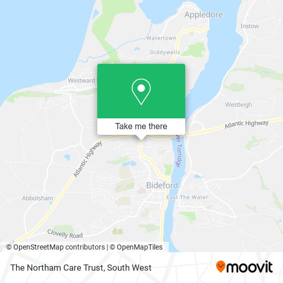 The Northam Care Trust map