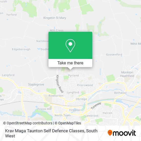 Krav Maga Taunton Self Defence Classes map