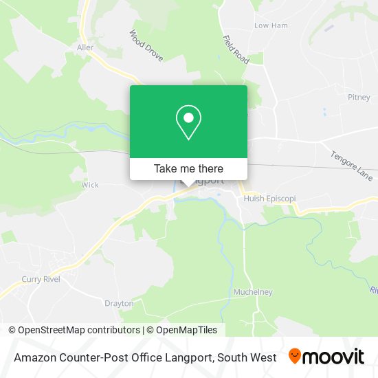 Amazon Counter-Post Office Langport map