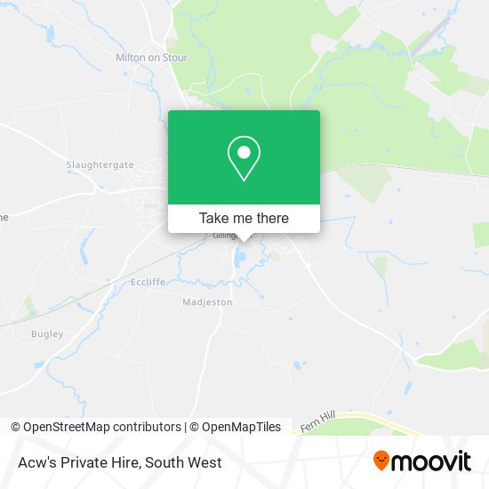 Acw's Private Hire map