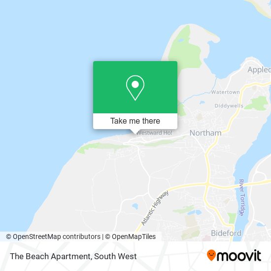 The Beach Apartment map