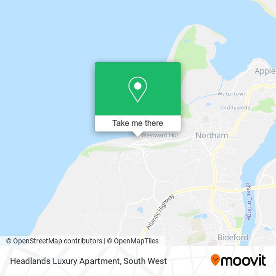 Headlands Luxury Apartment map
