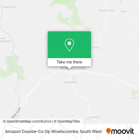 Amazon Counter-Co-Op Wiveliscombe map