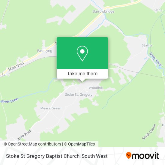 Stoke St Gregory Baptist Church map