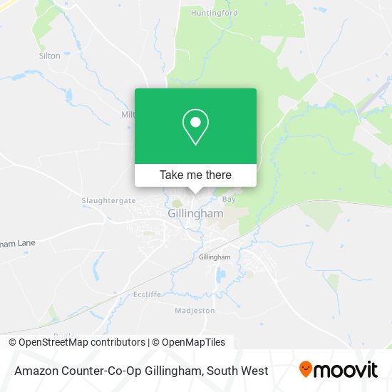 Amazon Counter-Co-Op Gillingham map