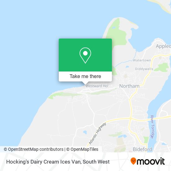 Hocking's Dairy Cream Ices Van map