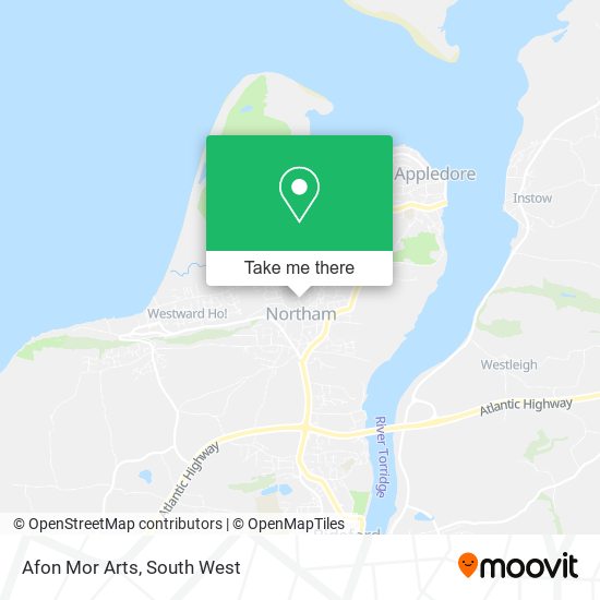 Afon Mor Arts map