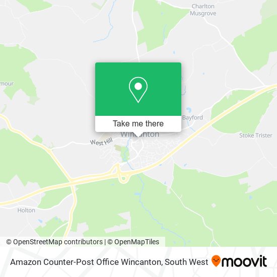 Amazon Counter-Post Office Wincanton map