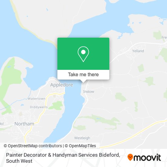 Painter Decorator & Handyman Services Bideford map