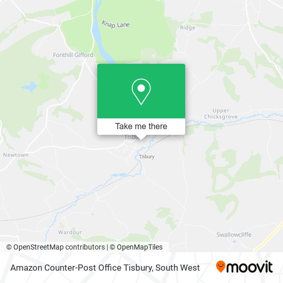 Amazon Counter-Post Office Tisbury map