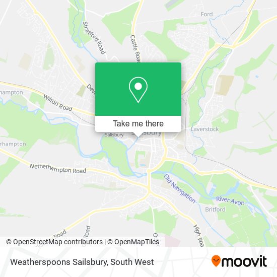 Weatherspoons Sailsbury map