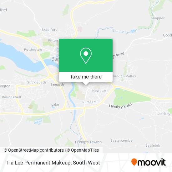 Tia Lee Permanent Makeup map