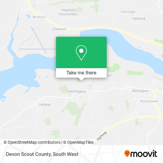 Devon Scout County map