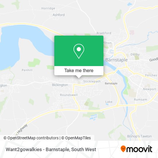 Want2gowalkies - Barnstaple map