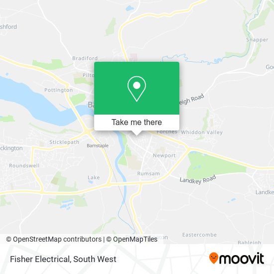 Fisher Electrical map