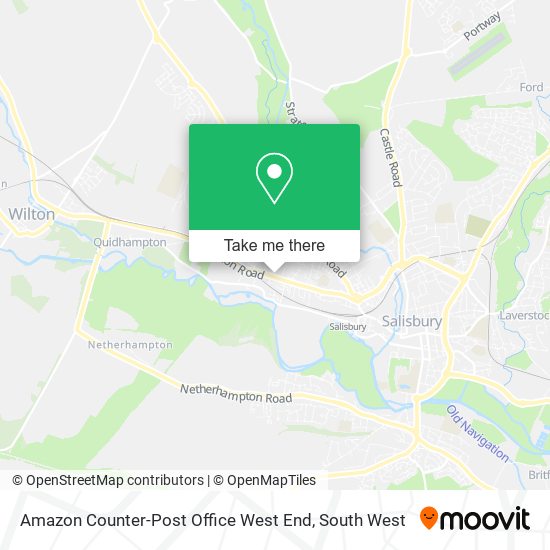 Amazon Counter-Post Office West End map