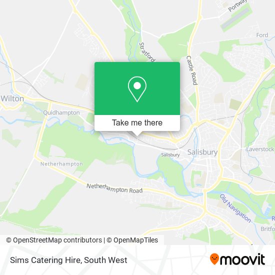 Sims Catering Hire map