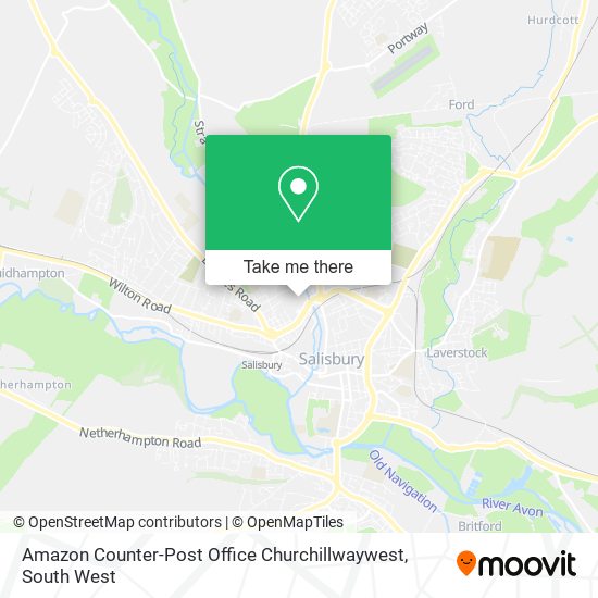 Amazon Counter-Post Office Churchillwaywest map