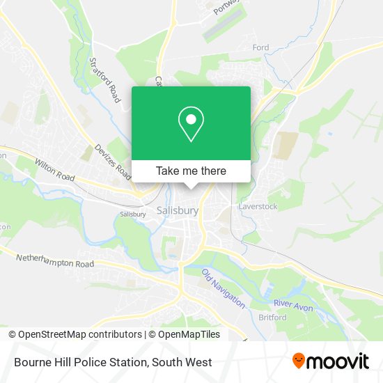 Bourne Hill Police Station map