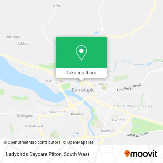 Ladybirds Daycare Pilton map