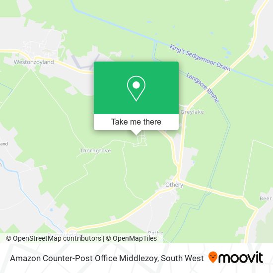 Amazon Counter-Post Office Middlezoy map