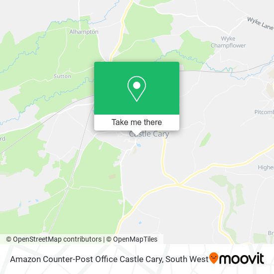 Amazon Counter-Post Office Castle Cary map