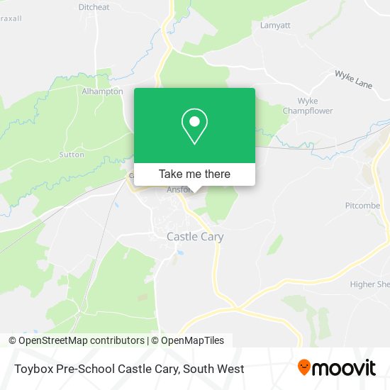 Toybox Pre-School Castle Cary map