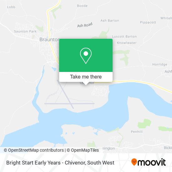 Bright Start Early Years - Chivenor map