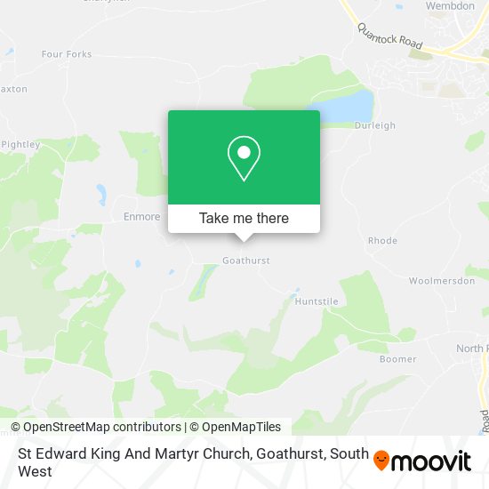 St Edward King And Martyr Church, Goathurst map