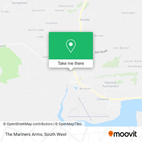 The Mariners Arms map