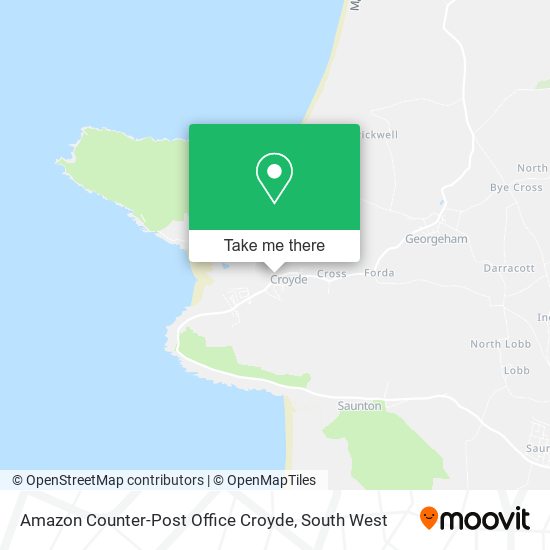 Amazon Counter-Post Office Croyde map