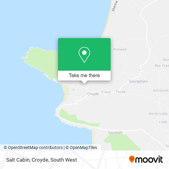 Salt Cabin, Croyde map
