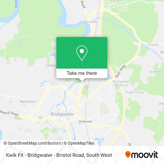 Kwik Fit - Bridgwater - Bristol Road map