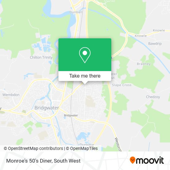 Monroe's 50's Diner map