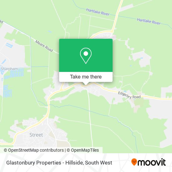 Glastonbury Properties - Hillside map