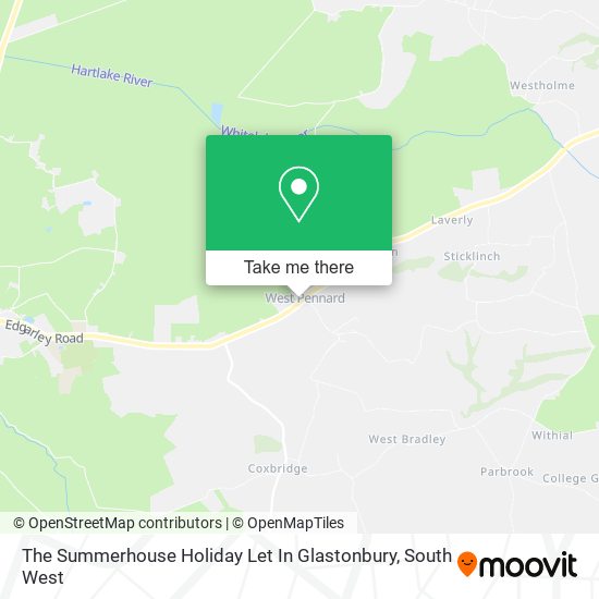 The Summerhouse Holiday Let In Glastonbury map