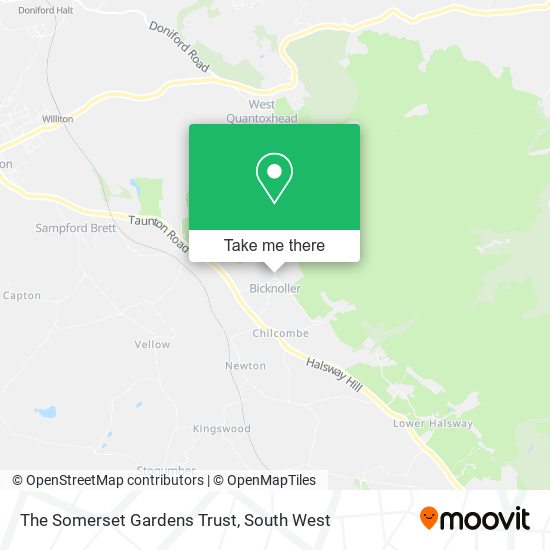 The Somerset Gardens Trust map