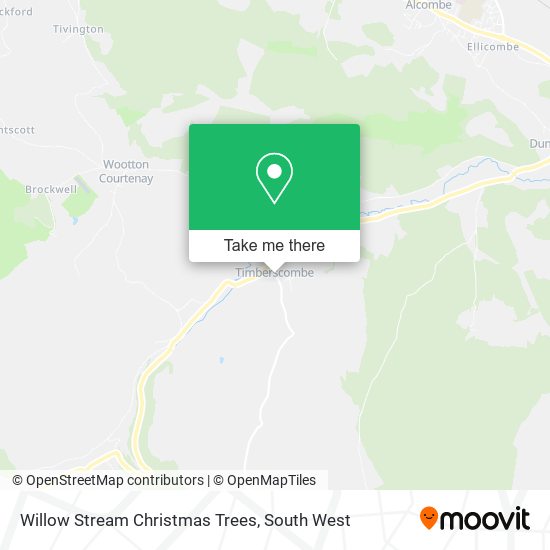 Willow Stream Christmas Trees map