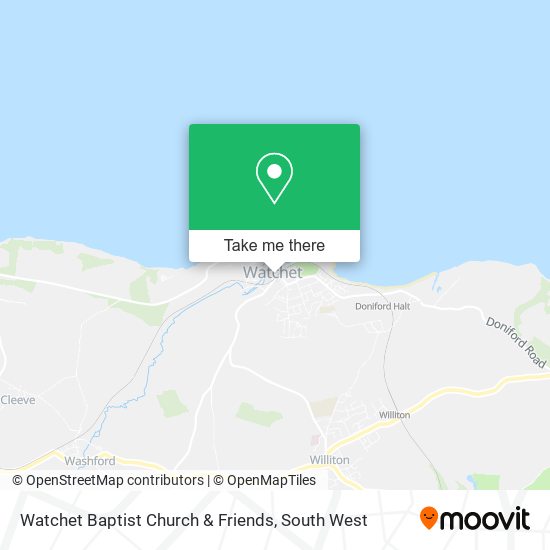 Watchet Baptist Church & Friends map