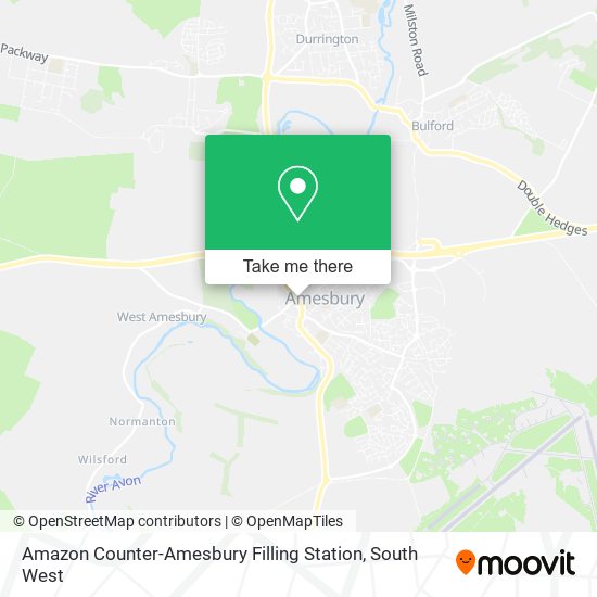 Amazon Counter-Amesbury Filling Station map