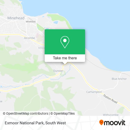 Exmoor National Park map