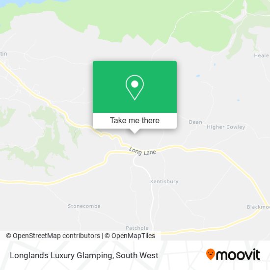 Longlands Luxury Glamping map