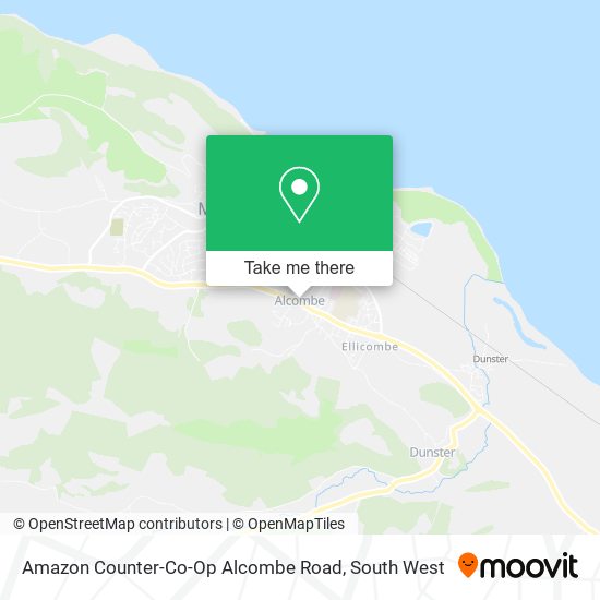 Amazon Counter-Co-Op Alcombe Road map