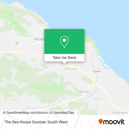 The Sea House Dunster map