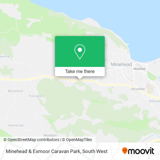 Minehead & Exmoor Caravan Park map