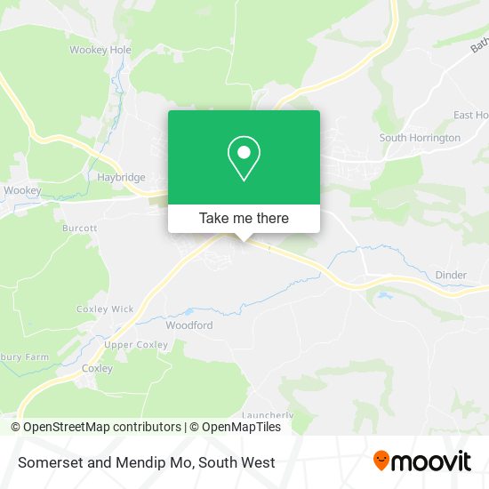 Somerset and Mendip Mo map
